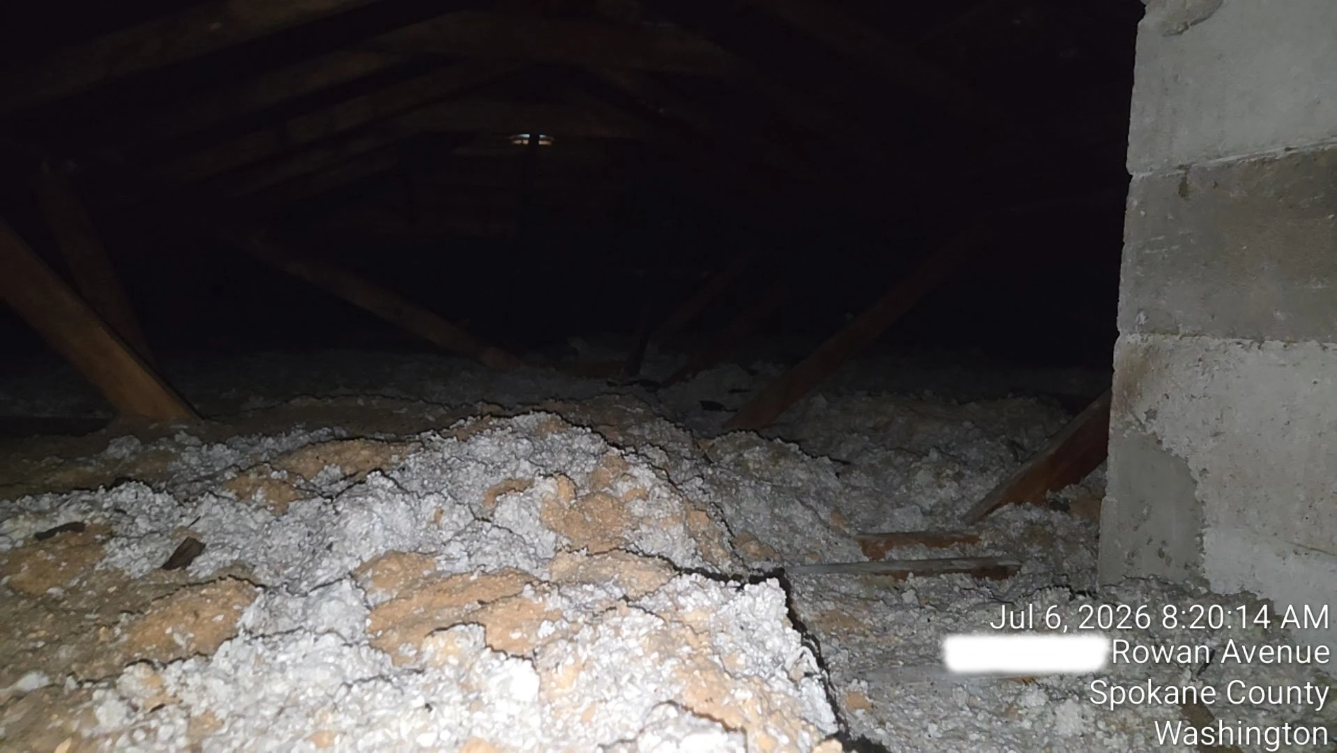 Attic insulation placeholder
